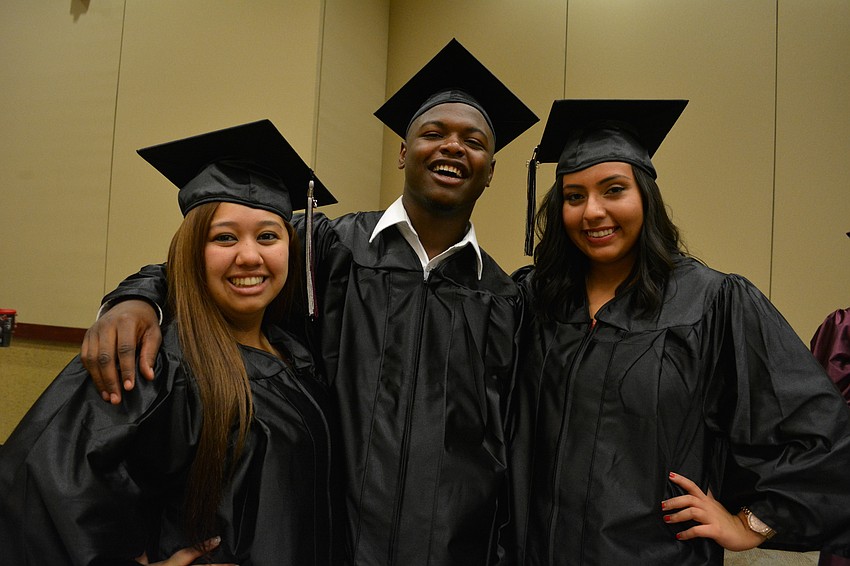 Odalis Cedillo, Dexter Hodo Jr. and Lesly Hernandez couldn't wait to walk across the stage.