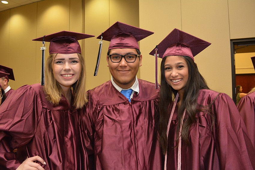 Kassidy Sasman and Xavier Serrano will attend State College of Florida while Simmy Setzer will attend Manatee Technical College.