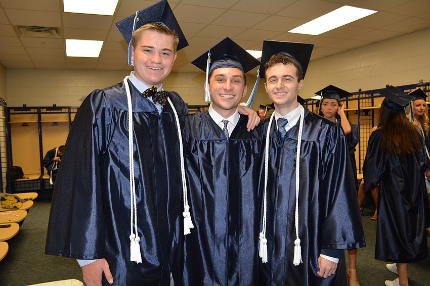 Sam Hajduk, Robbie Kramer and Aidan Dowdy are all smiles.