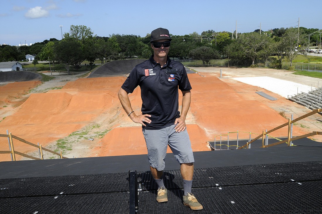 Sarasota resident Johan Lindstrom, partner and CEO of EliteTrax Inc., and his team have been constructing the 1,400-foot state-of-the-art track since last November.