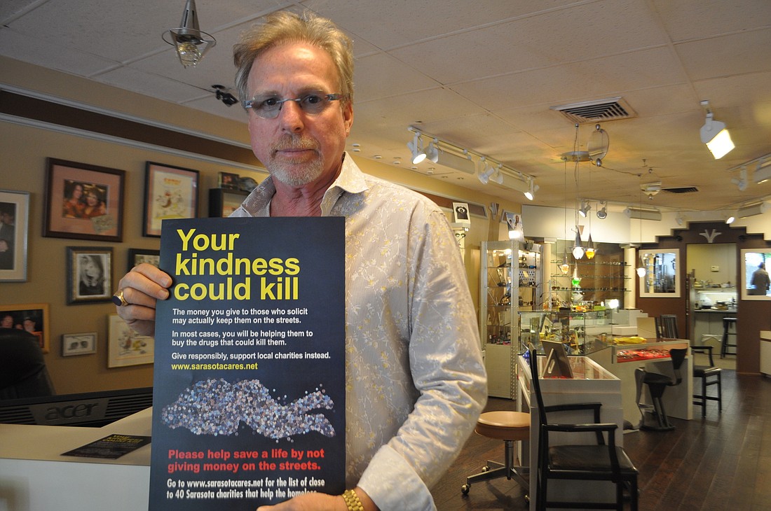 Ron Soto is helping to lead an initiative to discourage panhandling in downtown Sarasota.