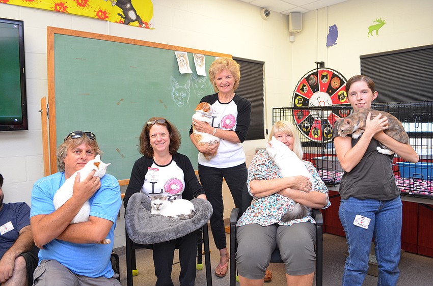 Five of the Baker's Dozen were reunited for a special gathering at Cat Depot Friday, June 3.