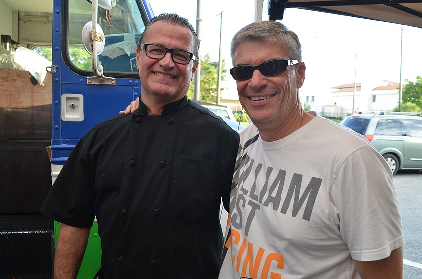 Ken Smith, of Chefs 2 U with Chef Paul Mattison