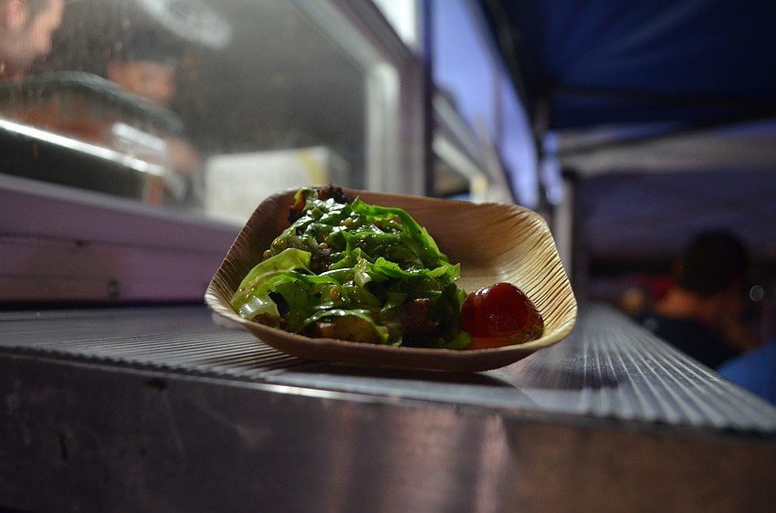 The final dish of the evening was Szechuan pork belly, paired with Cycle Brewing Co.'s Crank IPA.