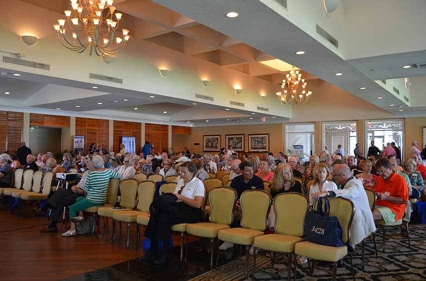 More than 100 residents showed up for the 14th annual disaster seminar hosted by the Longboat Key Chamber of Commerce at Longboat Key Club Harbourside.