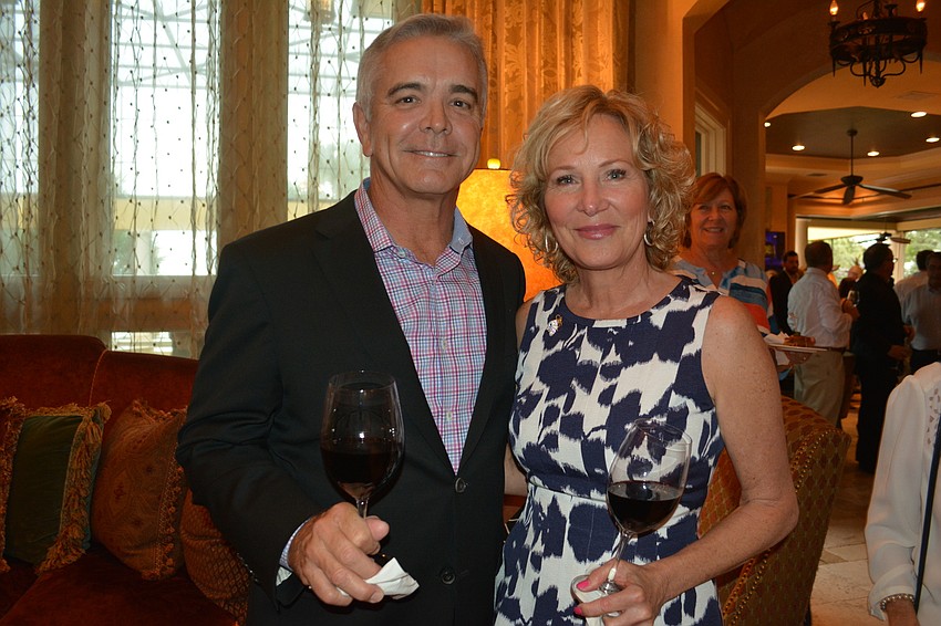 Sarasota architect Cliff Scholz and Brenda King attended the fundraiser to support The Players. Scholz said it was inevitable the Lakewood Ranch area would begin landing arts attractions.