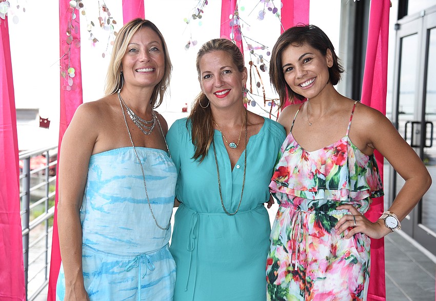 Jenna DiLorenzo with co-hosts Nikki Logan-Curran and Courtney Lauderdale