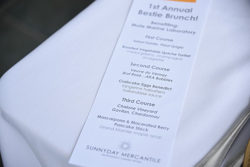 Guests enjoyed a three-course menu at the brunch.