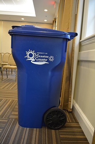Single-stream recycling bins allow users to put all recyclable material in the same container, without presorting.