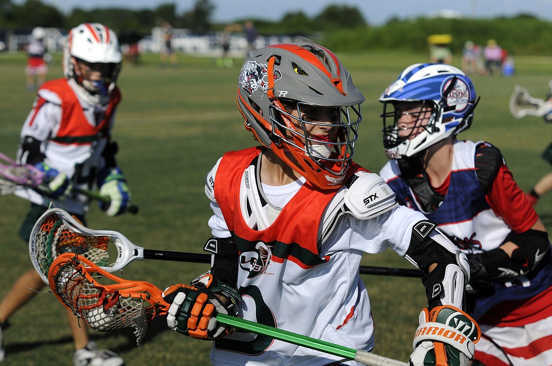 Twelve-year-old Ryan Sforzo has been playing attack and midfield for the Monsters Lacrosse Academy for the past six years.