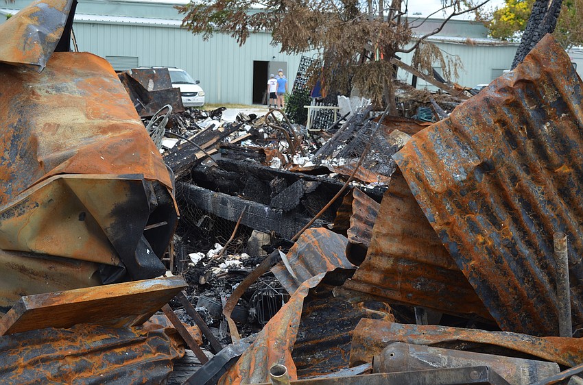 JR’s Old Packinghouse Cafe lost storage and office space in the six-alarm fire Friday.