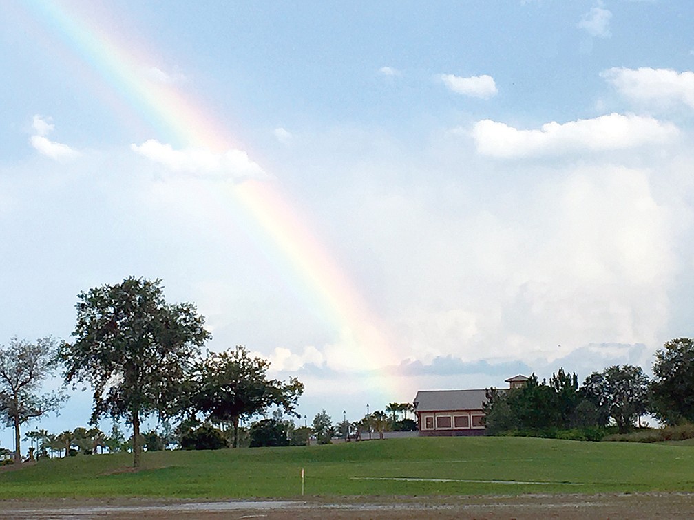Lakewood Ranch Golf and Country Club resident Leann Spofford snapped this photo of a rainbow.