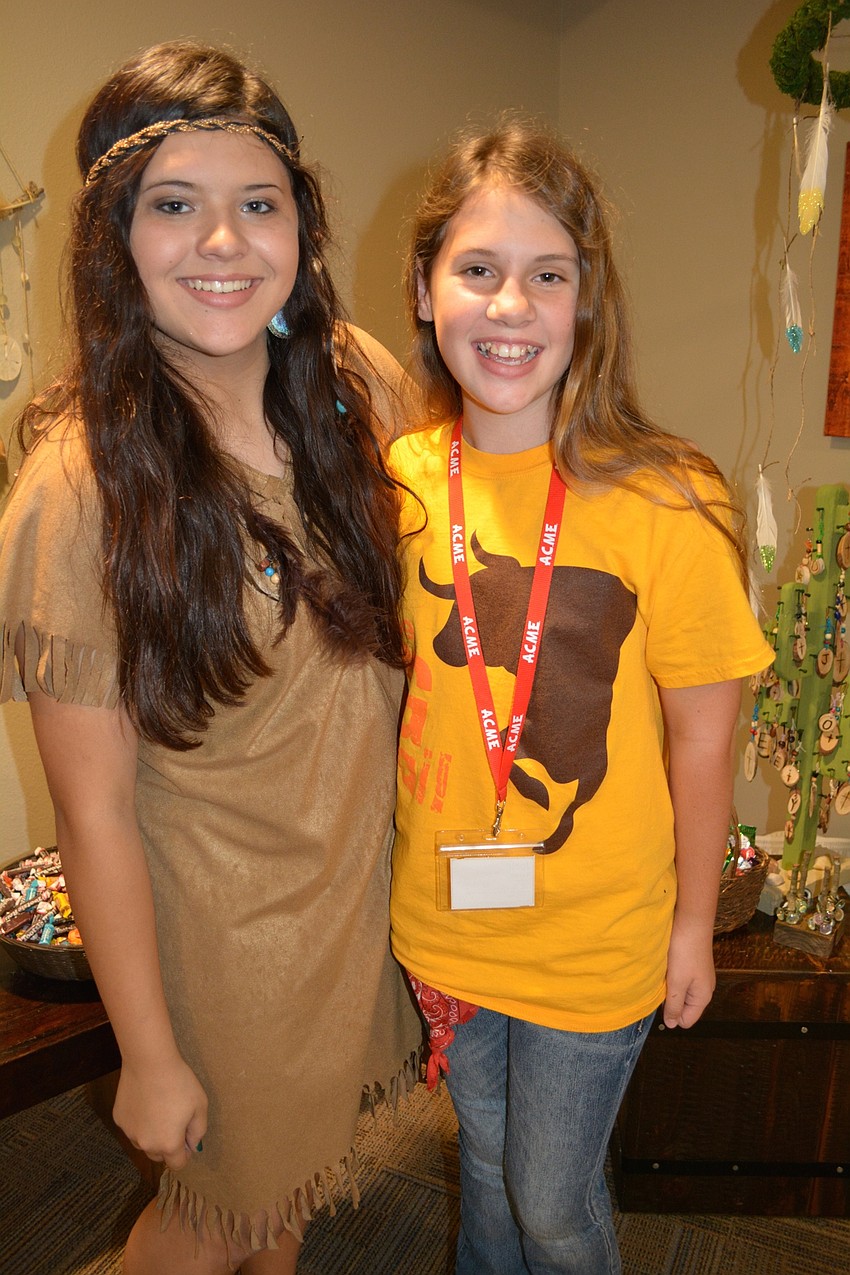 Jaimee Baker and Jocie Nelson man the 