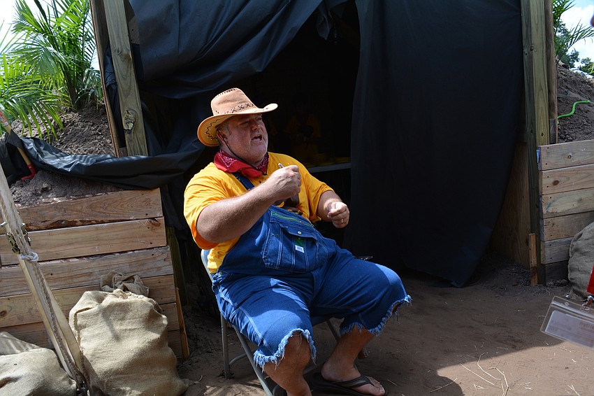 Craig Westbrook welcomes campers to the mine to hunt for gold nuggets and other treasures.