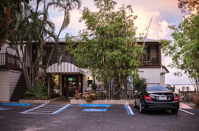 Pattigeorge's is located at 4120 Gulf of Mexico Drive and overlooks Sarasota Bay. Photo by Dex Honea