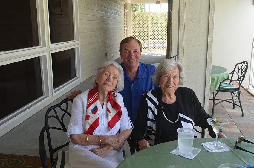 Francey O’Brien, incoming President Jack Rozance and Shirley Beachum