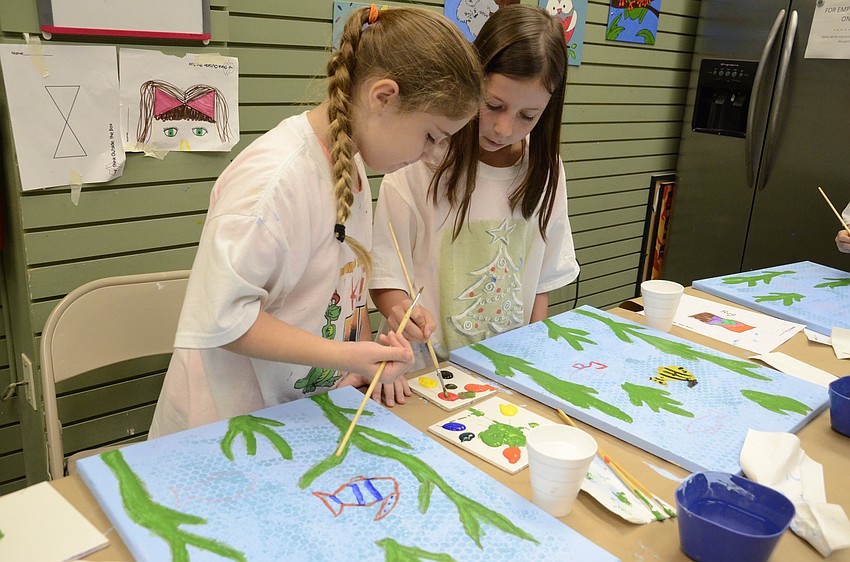 Savannah Davis of Bradenton and Emily Davis of Sarasota share their palate.