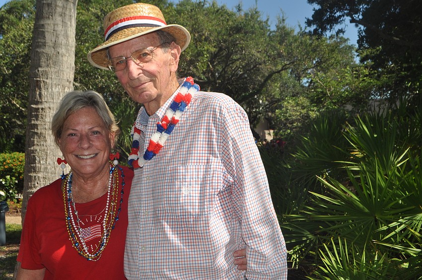 Longboat Key Chamber of Commerce President Gail Loefgren and Dave Brenner