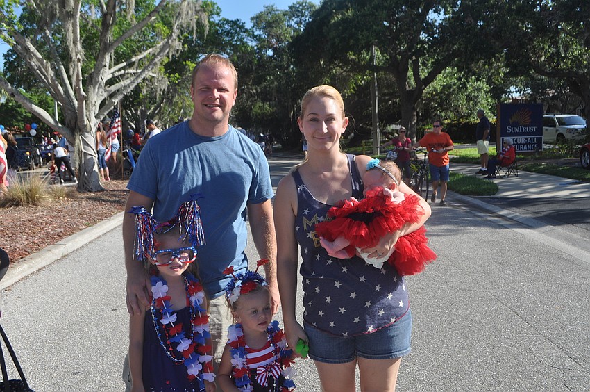 John Gubernat with daughters Mia, 5, Maggie, 2, Amelia, 7 weeks and wife Lauren