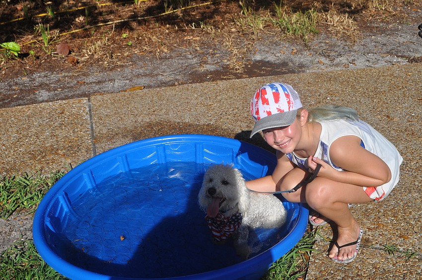 Auggie with owner Katie Armstrong, 10