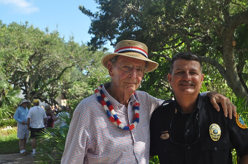 Dave Brenner and Captain Chris Skinner