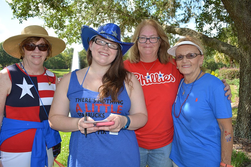 Maureen Buchter, Ashley Romano, Debi Romano and Judy Sherako serve as parade judges. The Romanos also organized the parade.
