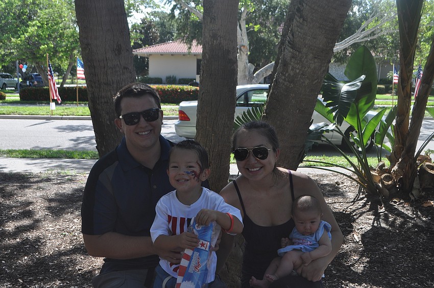 Fitz Edward Otis IV and wife Mishya with children Fitz Edward Otis V and Milena, three months
