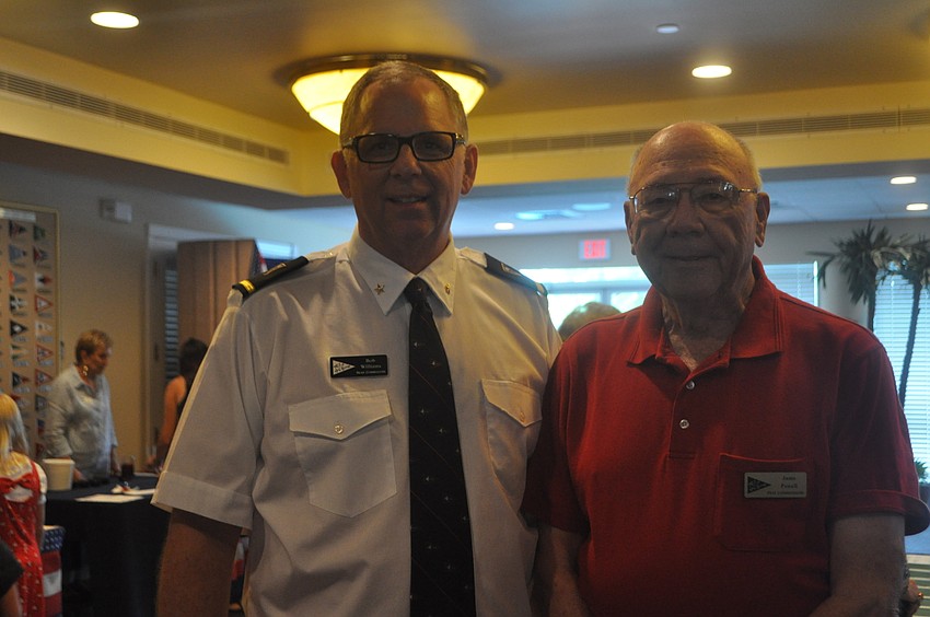 Rear Commodore Bob Williams and past Commodore Jamo Powell
