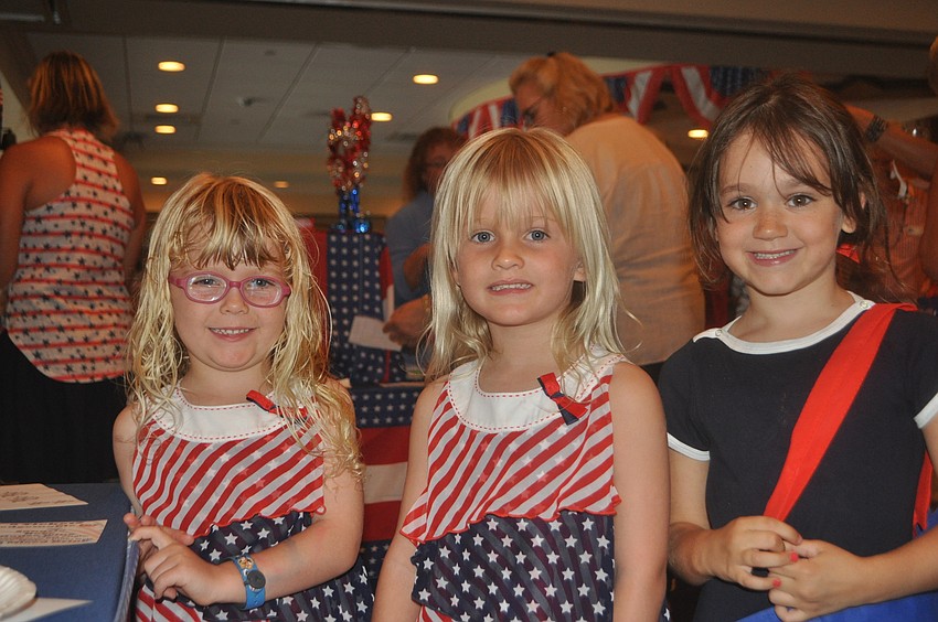 McKaylee and Alyssa Kidd, 4, and Carrie Sarkissian, 6