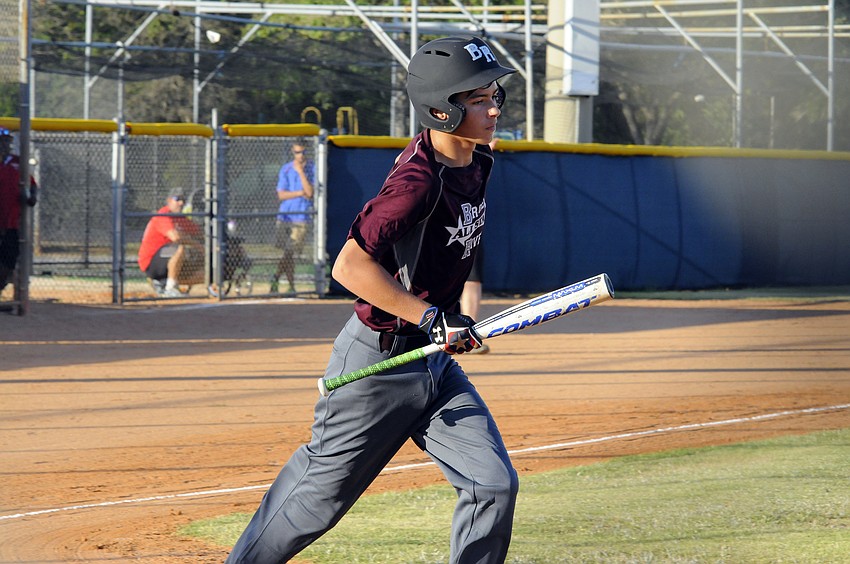 Braden River Little League 11-and 12-year-old All-Star Max Freed heads back to the dugout.