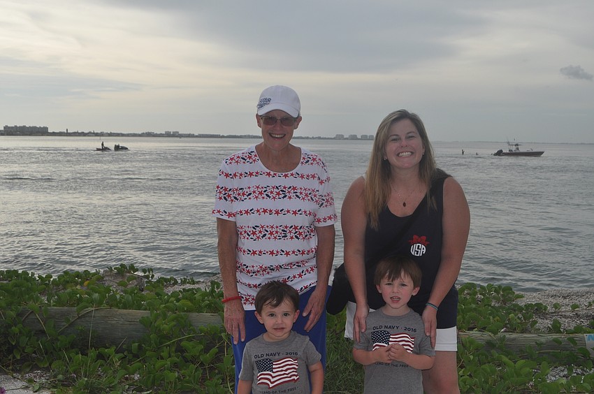 Susan Murphy with Katie Breedlove and sons Tripp, 1 and Turner, 3