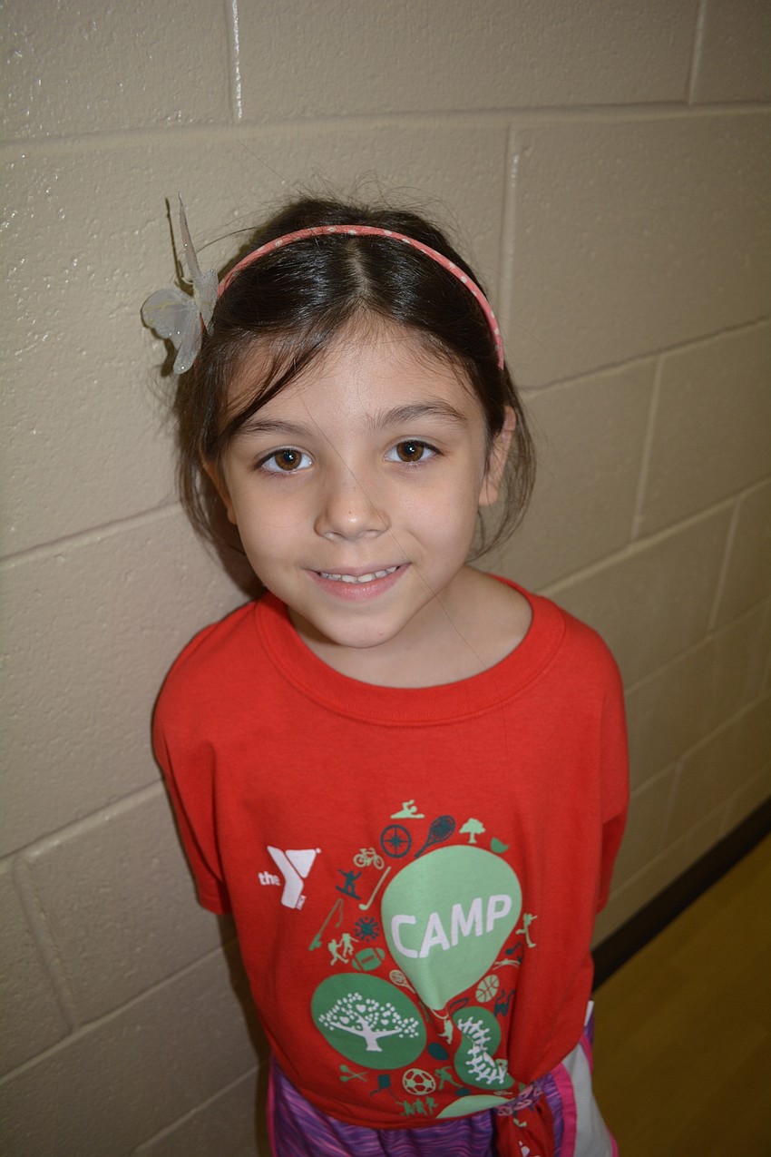 Alana Kaplan, 6, enjoys her first time at camp.