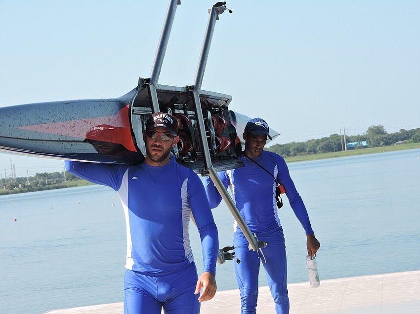 At the end of their practice on Friday at Nathan Benderson Park, the Cuban athletes still have some work to do.