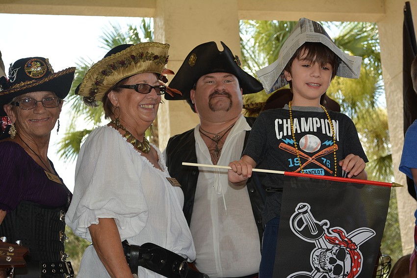 Lakewood Ranch's Collin Johnson is happy he doesn't have to walk the plank.