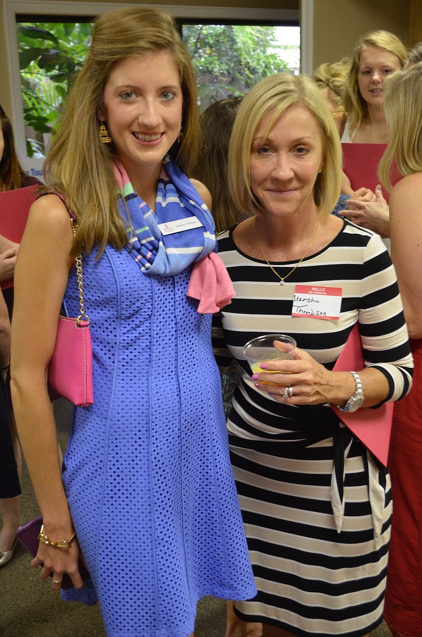 Social Media Co-Chair Kelsey Wilson and Marsha Thompson.