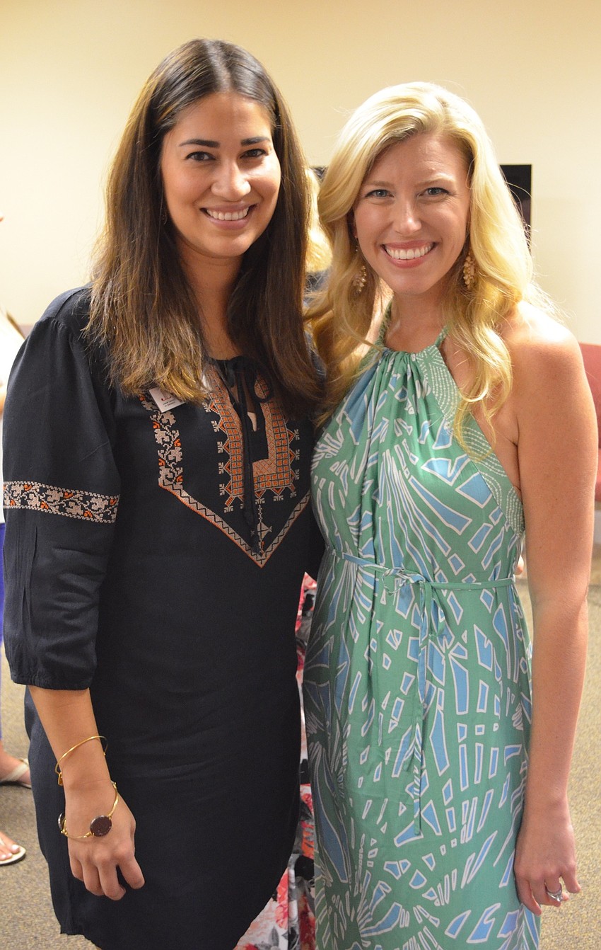 New Member Education Chair Jaclyn Campbell and President Britt Riner.