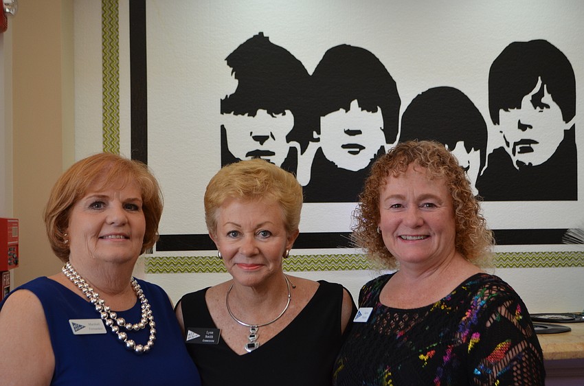 Social Chairwoman Marshall Hernandez, Commodore Lynn Smith and Social Chairwoman Karen Murphy