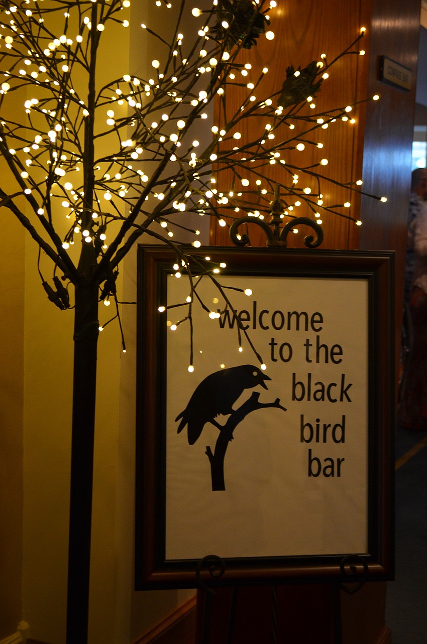 Beatle-themed decorations were spread throughout the yacht club