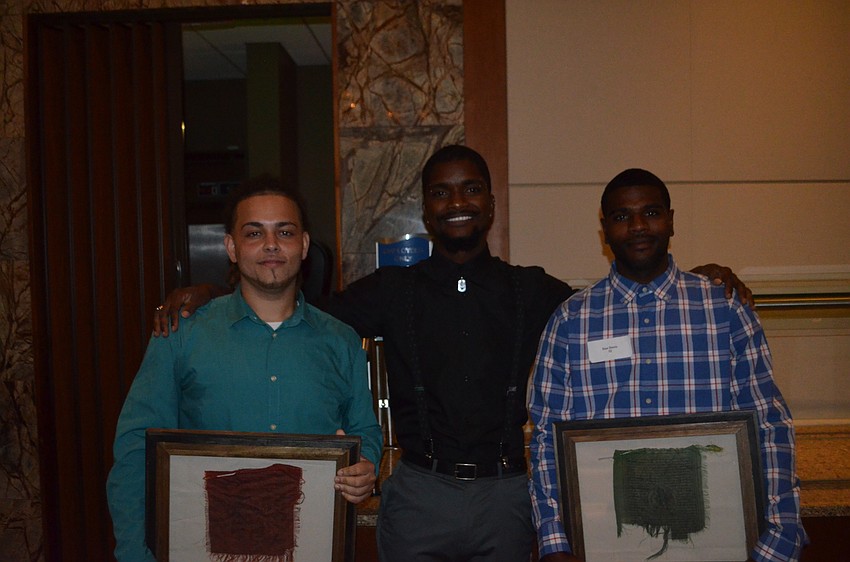 First mates Lawrence Mendez, Pluto Brown and Dee Davis