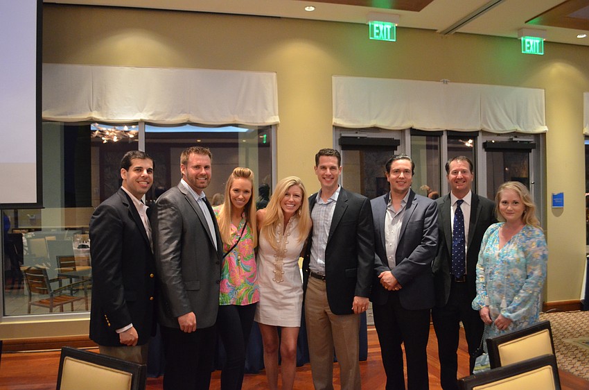 Jesse Pannucio, Drew and Ashley Peters, Britt and Noah Riner, Bruce Gago, Francisco Gonzalez and Anna Fogleman