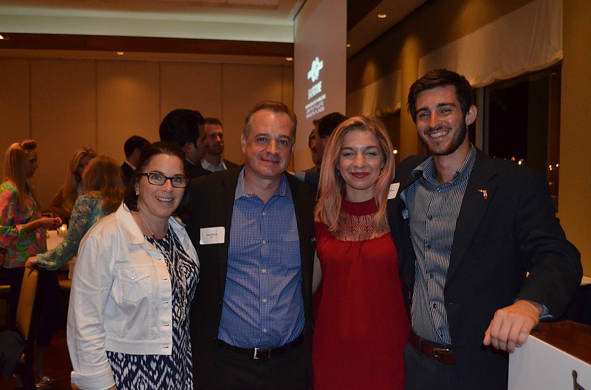 Sharon and Frank Alcock, Gerina Gjergji and Patrick Tonissen
