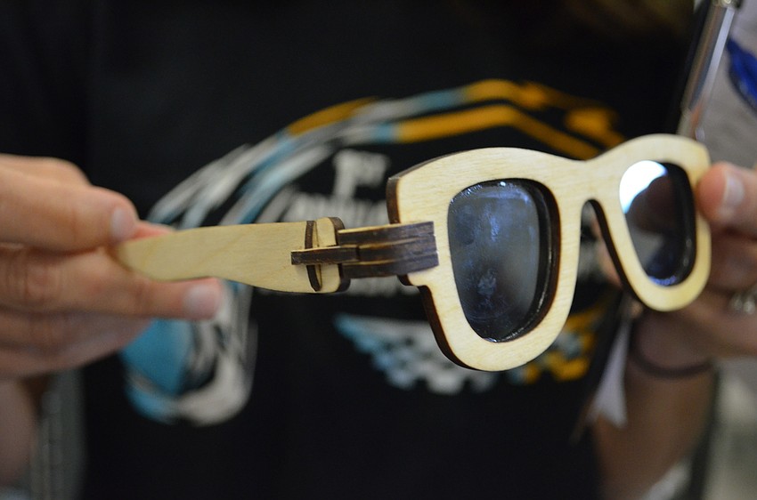 One design option students can do is a sunglasses with hinges in the corners.