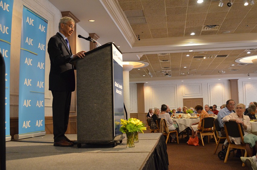 Jacob gives his keynote speech titled “U.S.-Israel Relations: Background and Dynamics.”