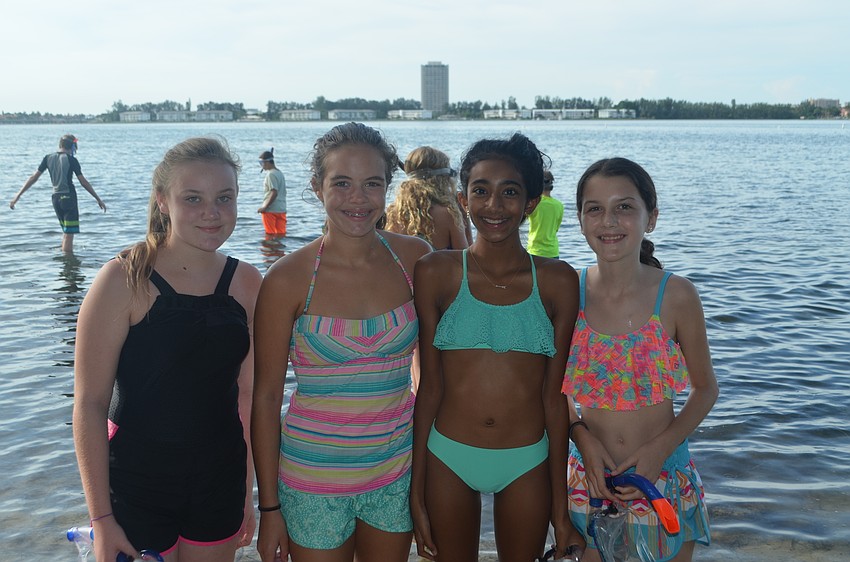 Jordan Roche, Sophia Riesen, Maya Nalluri and Alex Layton, all 12