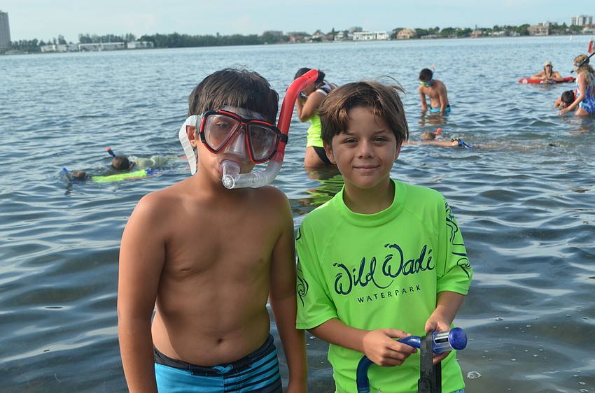 Kian Ahmadi, 10, and Ben Christen, 10