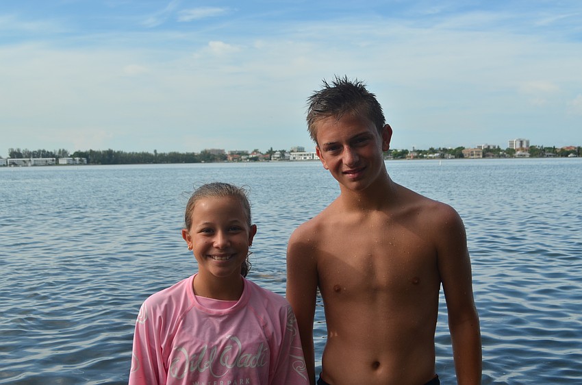 Eloise Christen, 12, and Joseph Rogers, 12