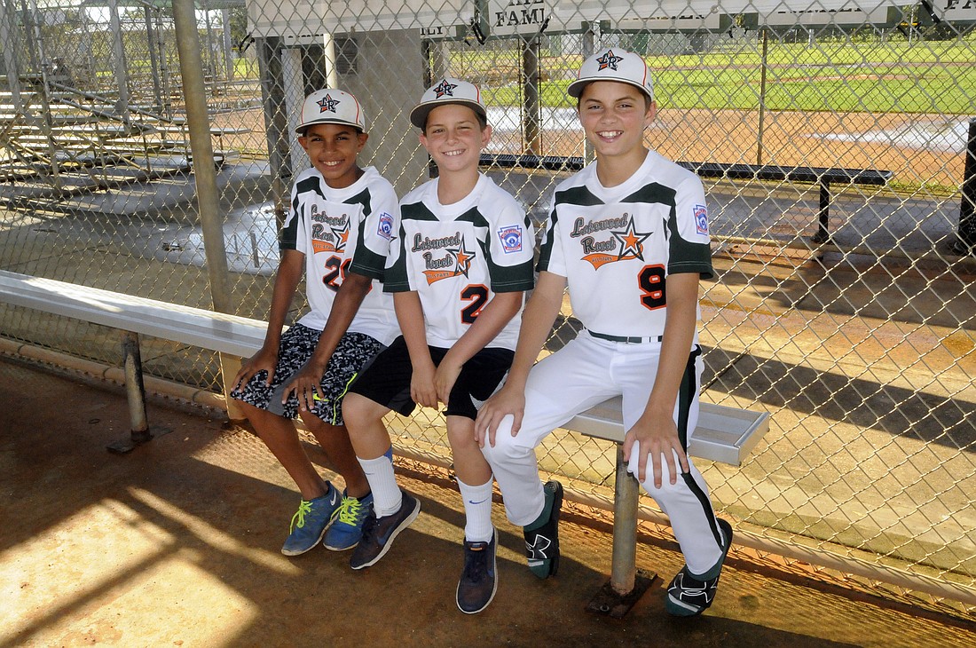 Best friends Reese Jones, Ryan Hanson and Jack MacKinnon made Lakewood Ranch Little League's 10-and 11-year-old All-Star team in their first season playing Little League baseball.