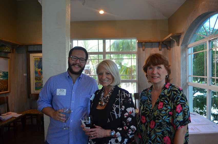 Jerry Pippins of Gigi’s Cupcakes, Sandy LaRose of Design 2000 and Nancy J. Taussig of Barefoot Weddings