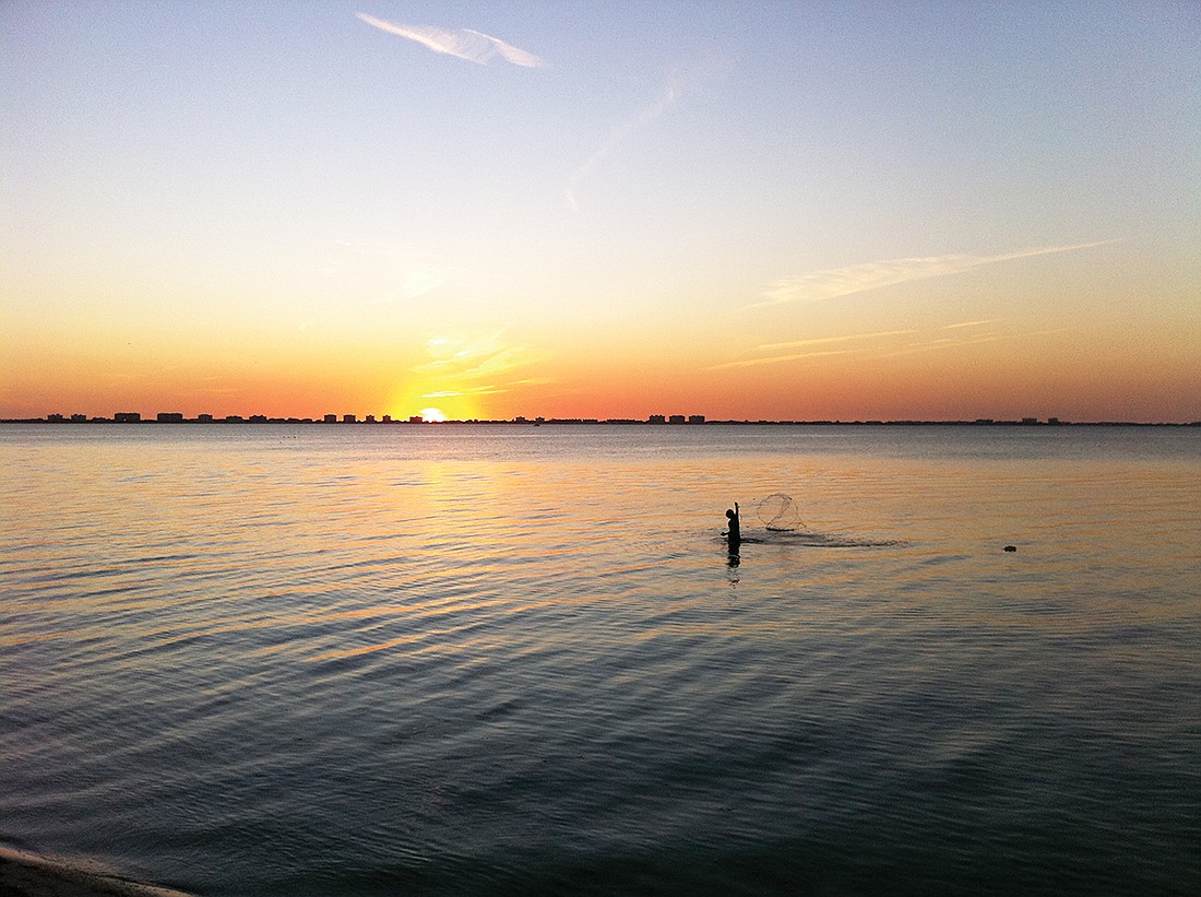 Natalie Firnhaber captured this shot during sunset at Indian Beach in north Sarasota.
