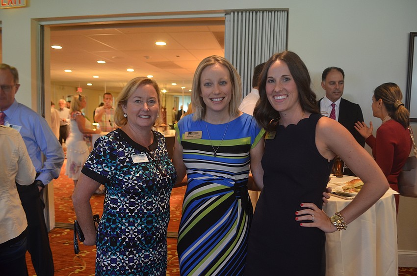 (from left to right) Aimee Bennett, Sarasota Chamber of Commerce Director of Communications and Events Brittany Lamont and Sarasota Chamber of Commerce Director of Member Services Sarah Murphy